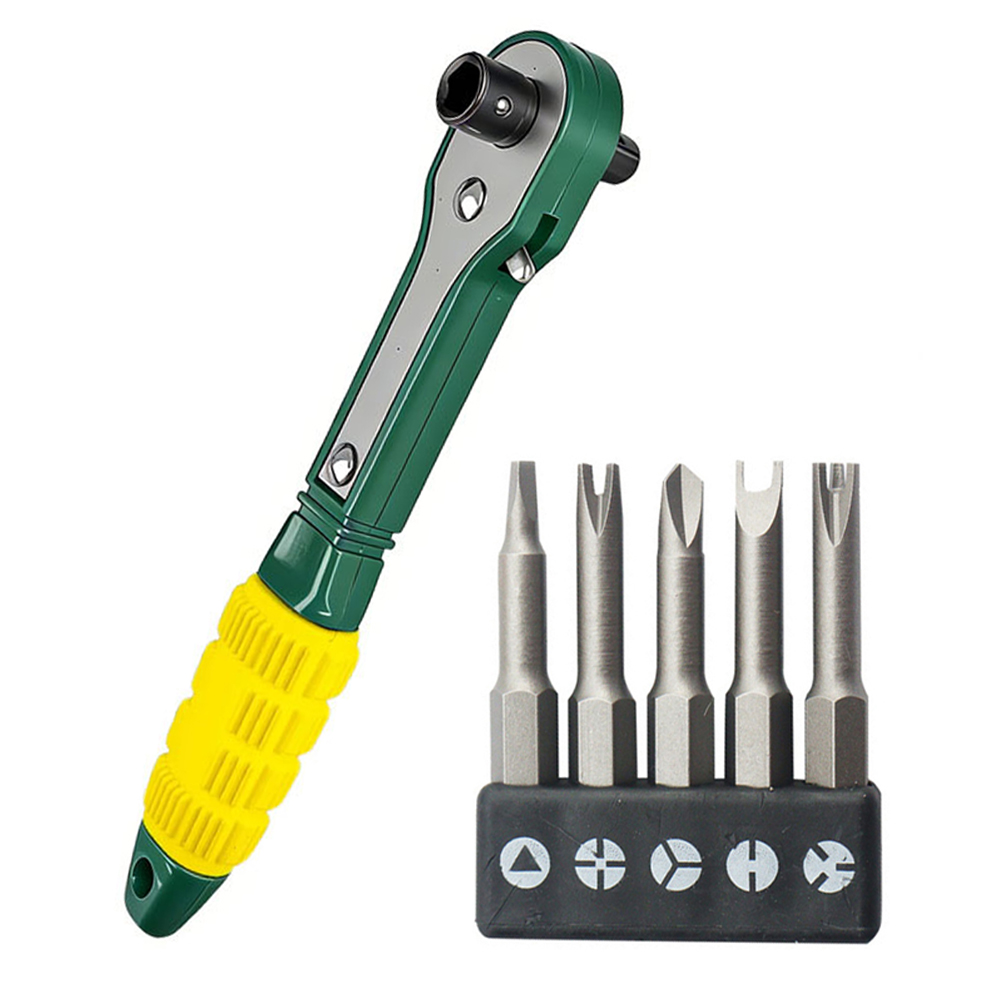 Electronics Repair Plus - Set Obeng Ratchet 132x71x34mm dengan Gagang