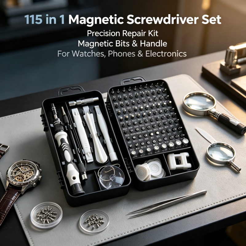 Electronic Repair Tutorial - Set Obeng Presisi 115-in-1, Peralatan Perbaikan