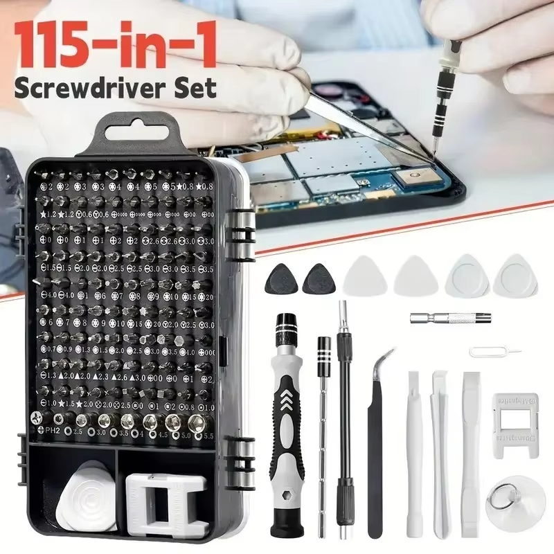 Electronic Repair Tutorial - Set Obeng Presisi 115-in-1 dengan Bit