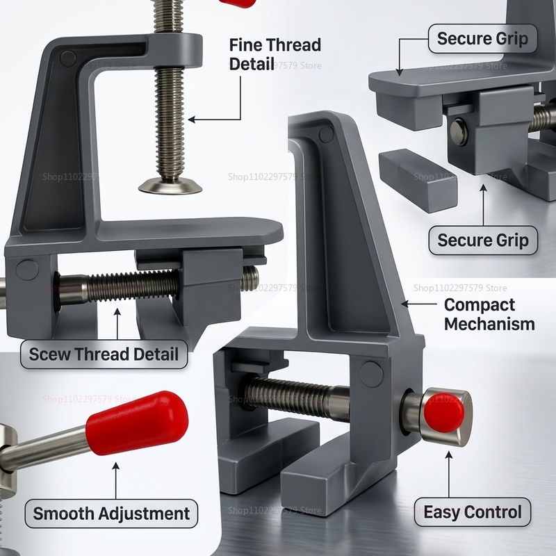 Penjepit Meja Mini Aluminium u - Electronics Repair Table ulasan dan harga