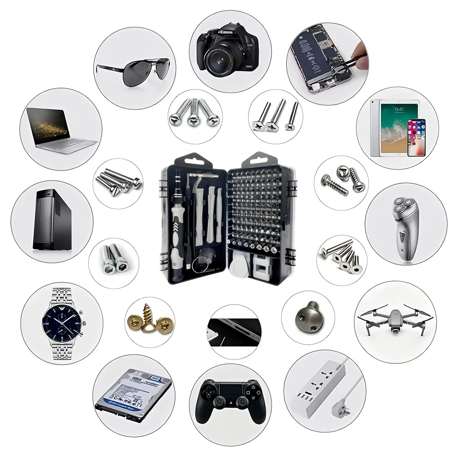 Set Obeng Presisi 115-in-1, Pe - Electronic Repair Tutorial ulasan dan harga