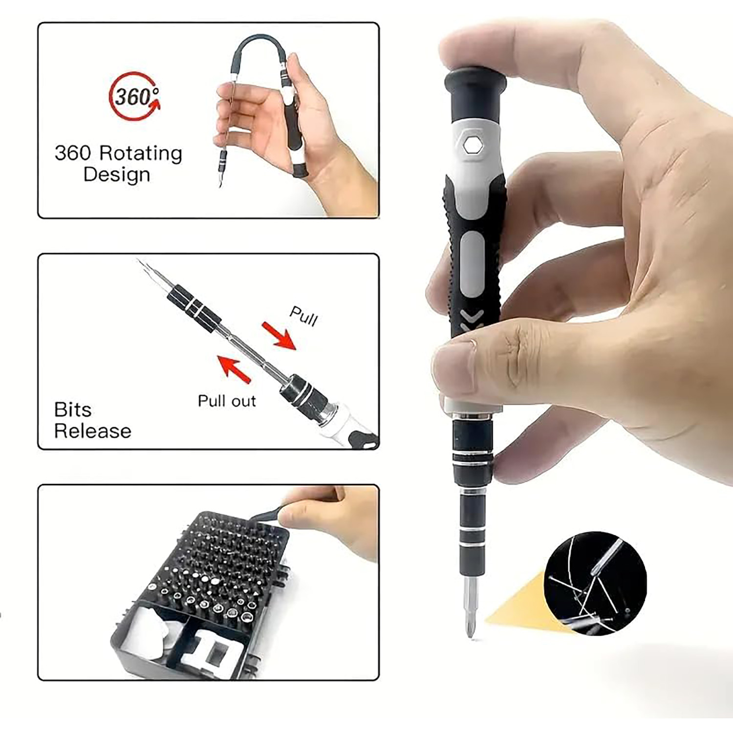 Set Obeng Presisi 115-in-1, Pe - Electronic Repair Tutorial ulasan dan harga