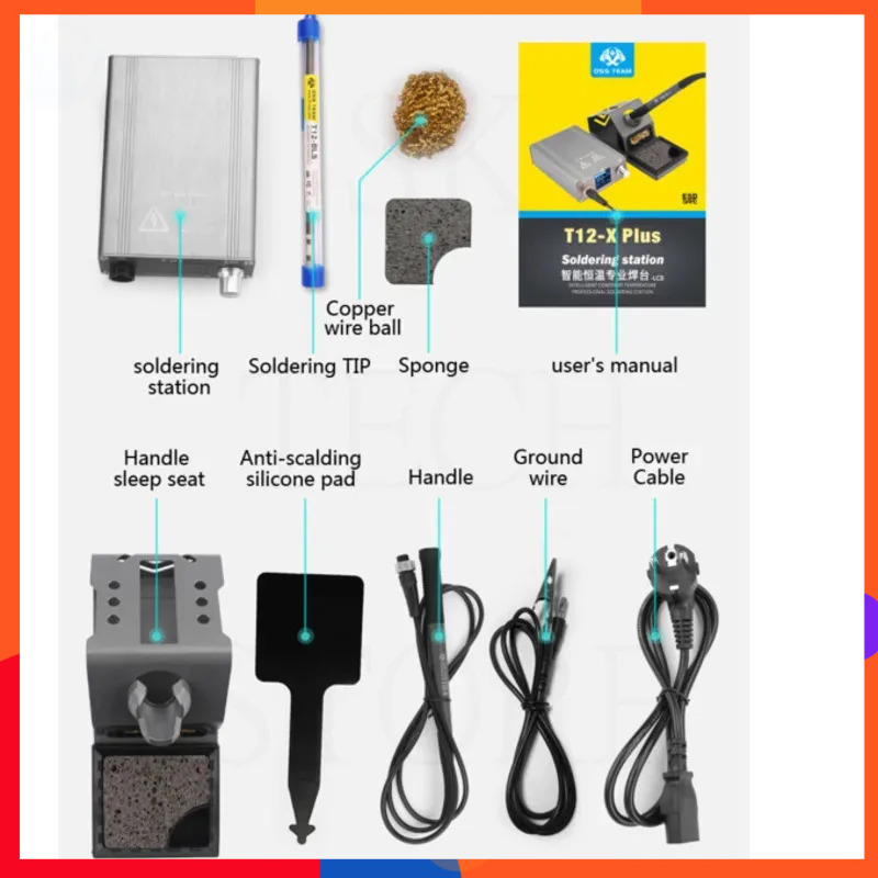 OSS T12-X PLUS Stasiun Solder  - Electronics Repair Plus ulasan dan harga