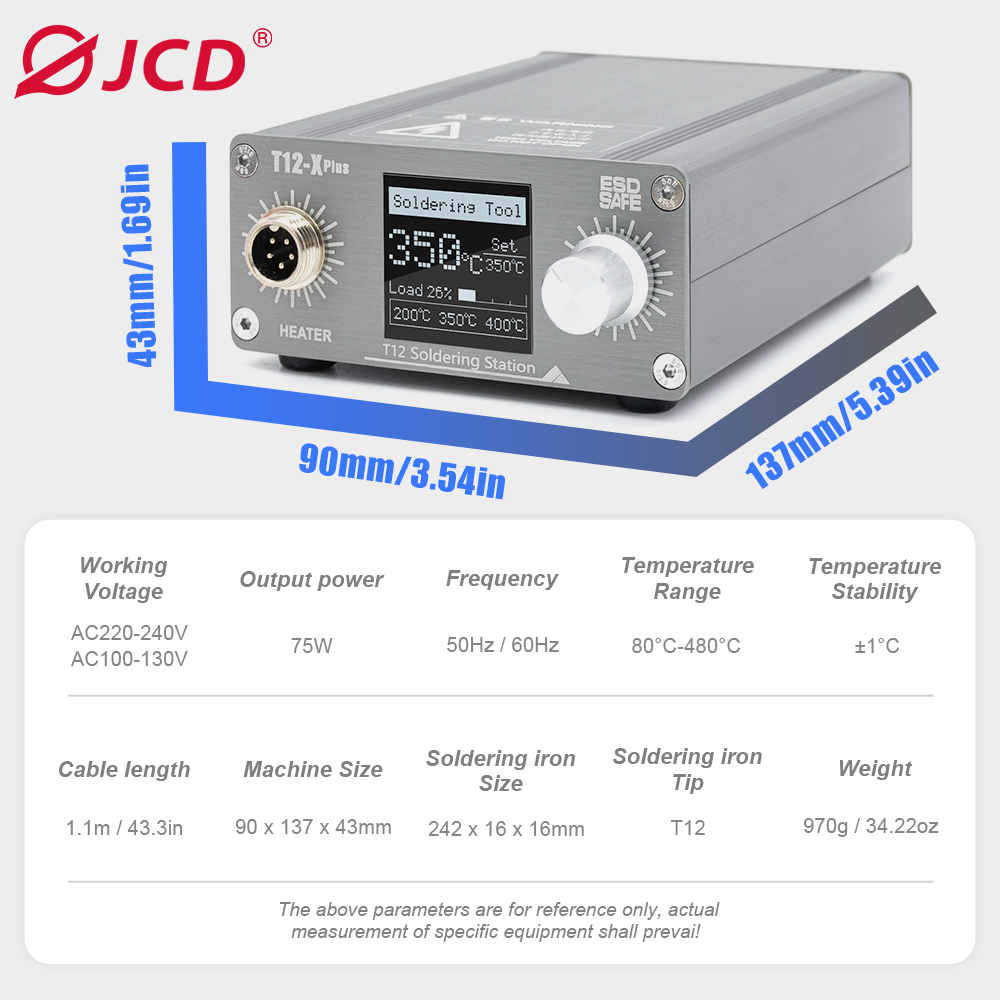 Stasiun Solder T12-X Plus 75W  - Electronics Repair Plus ulasan dan harga