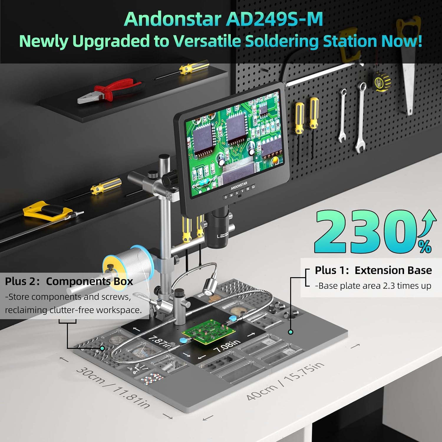 Andonstar AD249SM Plus Mikrosk - Electronics Repair Plus ulasan dan harga